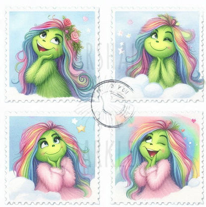Green Girls Stamps © 60x60