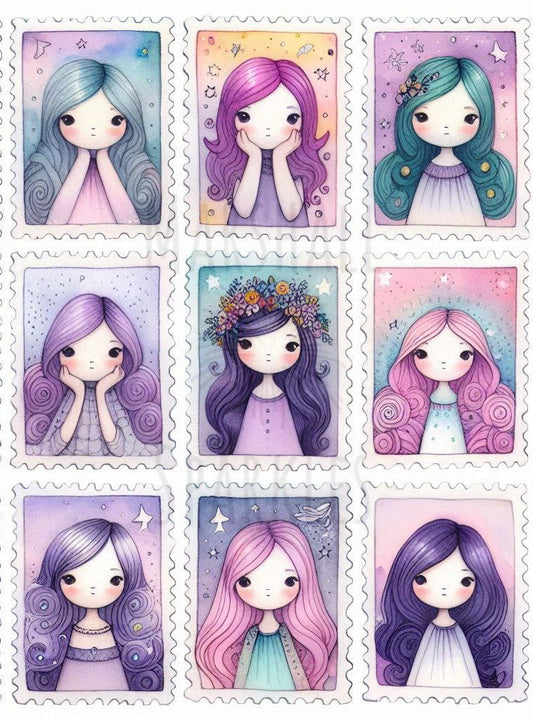 Gosh Girls Stamps © 60x80