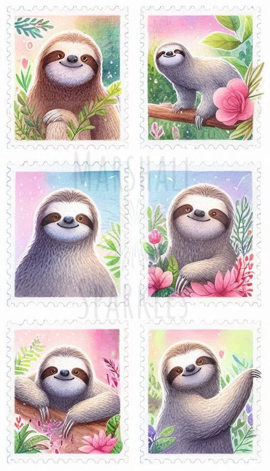 Sloth Stamps © 60x105