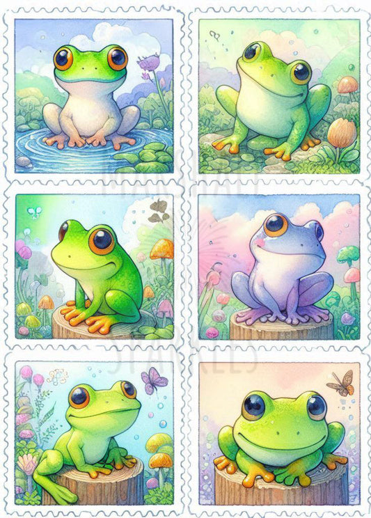 Frog Stamps © 60x85