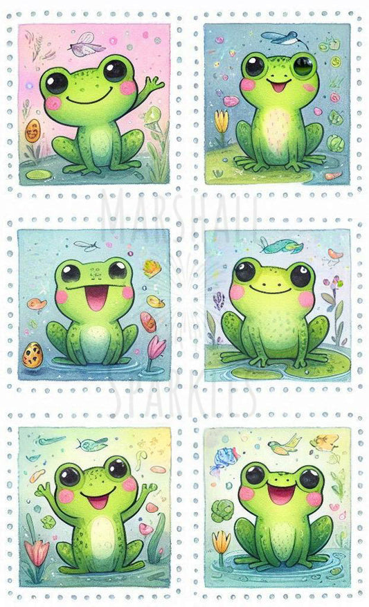 Frog Stamps © 60x100