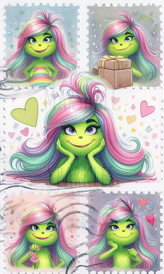 Green Girl Stamps © 60x100
