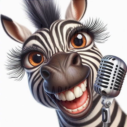 Popstar Collection - Zebra © 40x40 - (print to order)