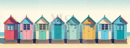 Beach Huts © 80x30