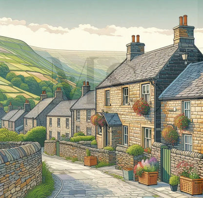 Peak District Village © 60x60
