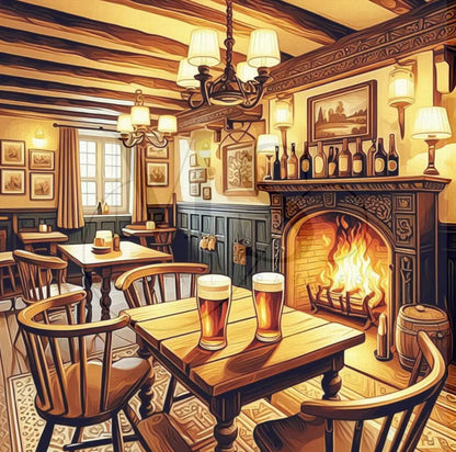 Cosy Pub Peak District Village © 60x60