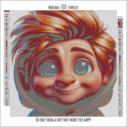 Freddie Troll © 40x40 Square Fairy Drill