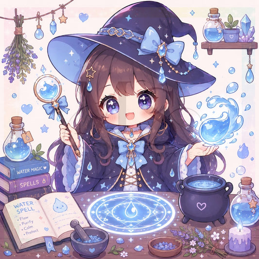Little Element Witches - Water © 50x50 by Miss Millicent