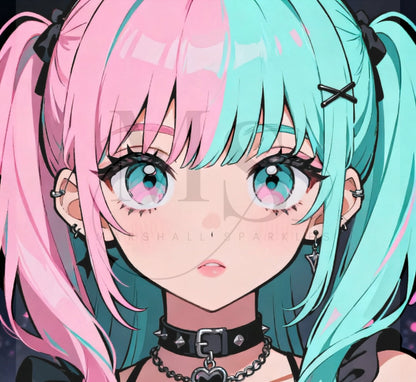 Pastel Goth Charm © 50x50