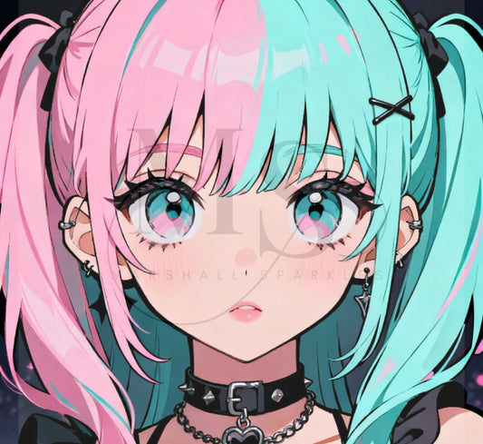 Pastel Goth Charm © 50x50