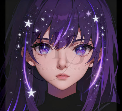 Cosmic Purple Witchy Vibes © 50x50