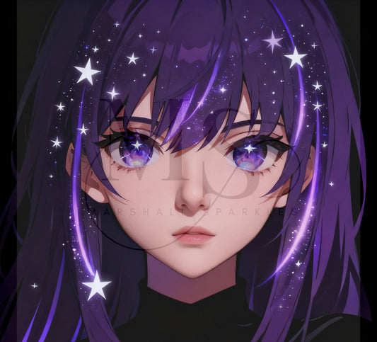 Cosmic Purple Witchy Vibes © 50x50