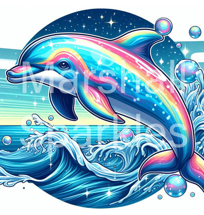 Dolphin  © 50x50 Round Drill