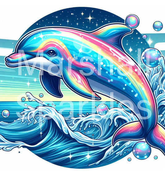 Dolphin  © 50x50 Round Drill