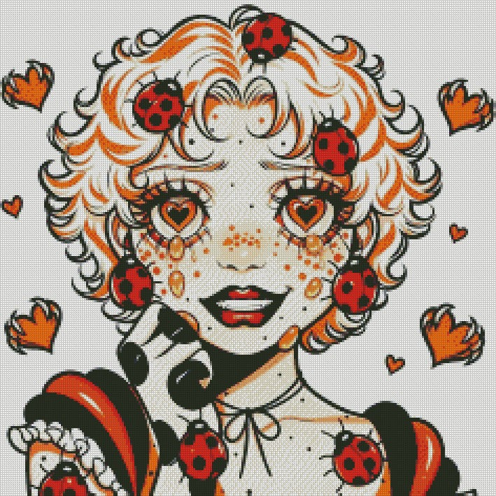 Marigold Ladybright © 60x60 with Neon Drills