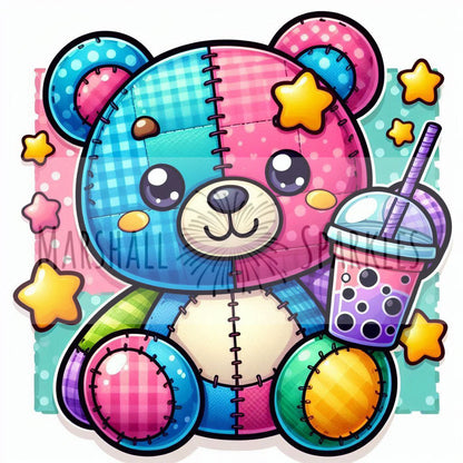 Bubble Bear ©  40x40 (print to order)