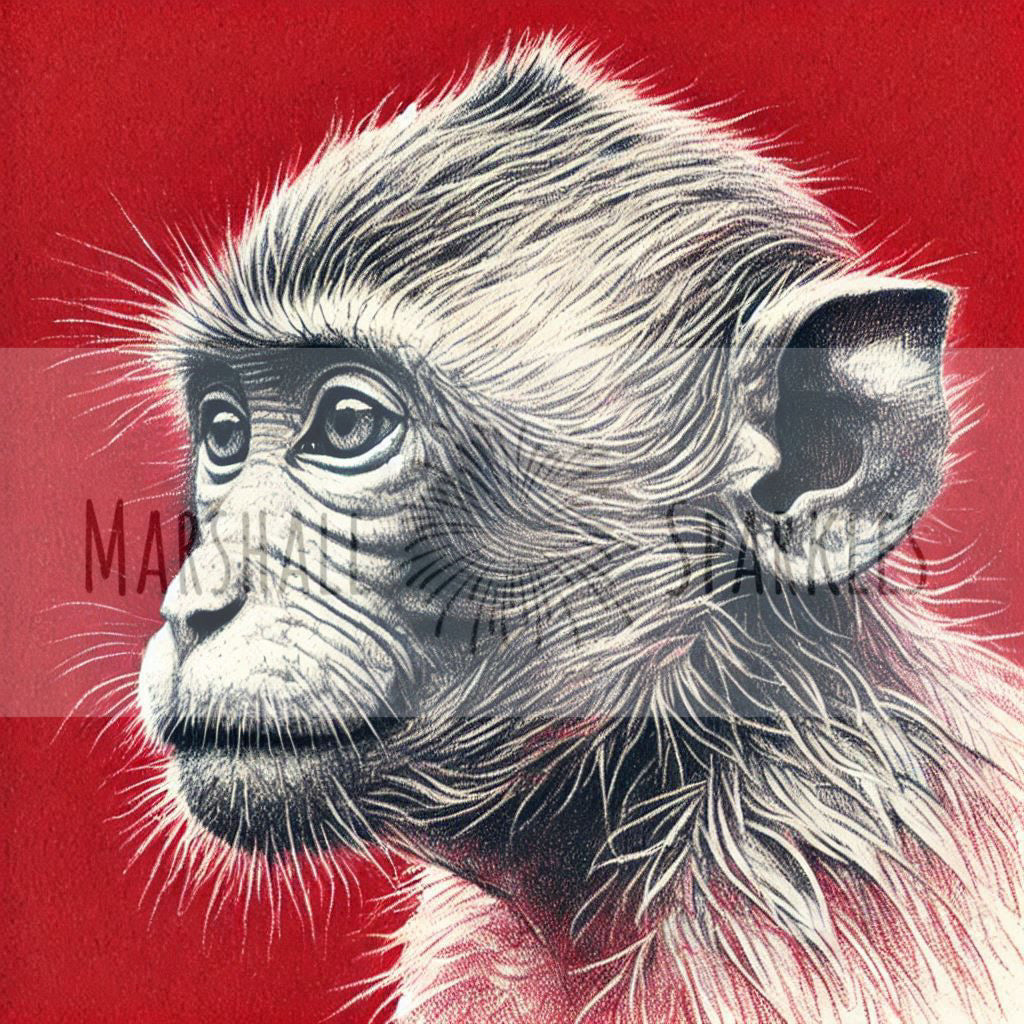 Monkey © 40x40 (print to order)