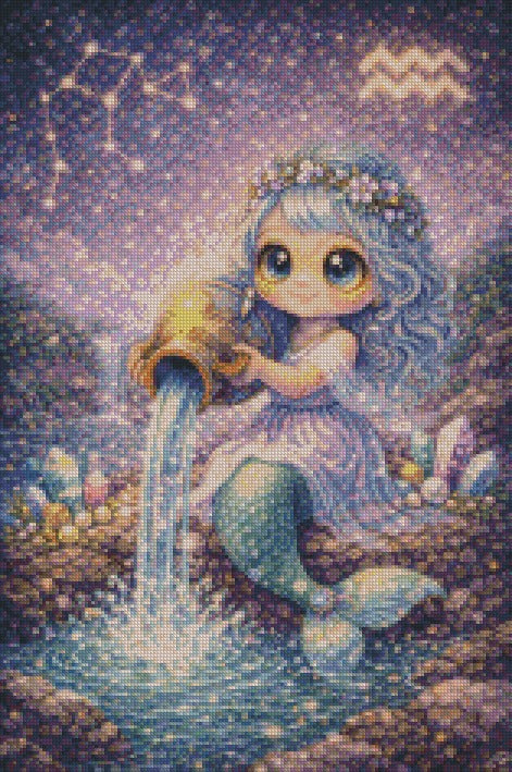 Aquarius © by Miss Millicent 40x60