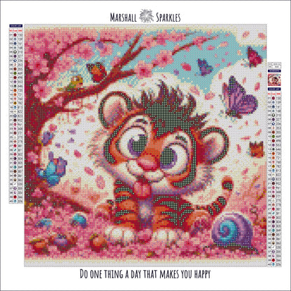 Blossom Tiger © 40x40 (print to order)