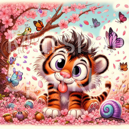 Blossom Tiger © 40x40 (print to order)