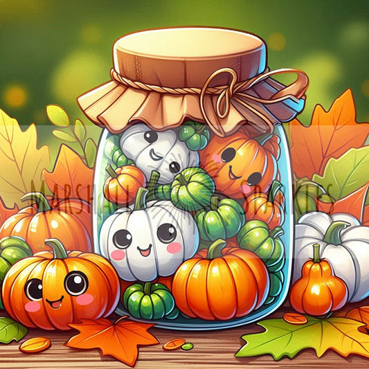 Jar of Farts - Pumpkin 40x40 - (print to order)