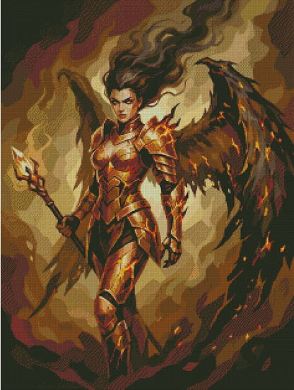 The Ember‑Touched Martyr © 60x80