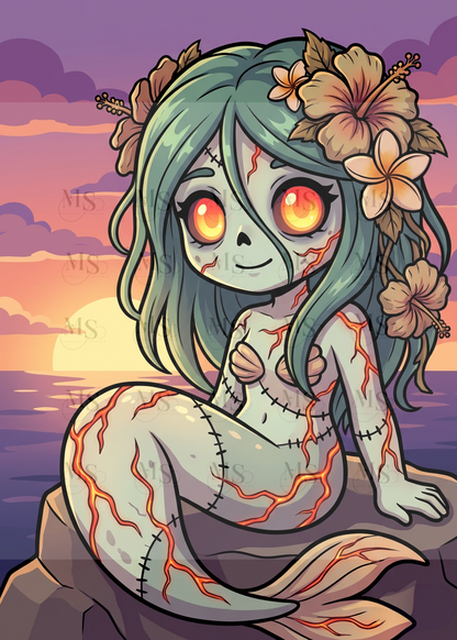 Undead Island Mermaid © 60x80