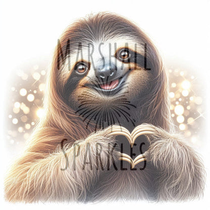 Sloth Valentine © 40x40 (print to order)