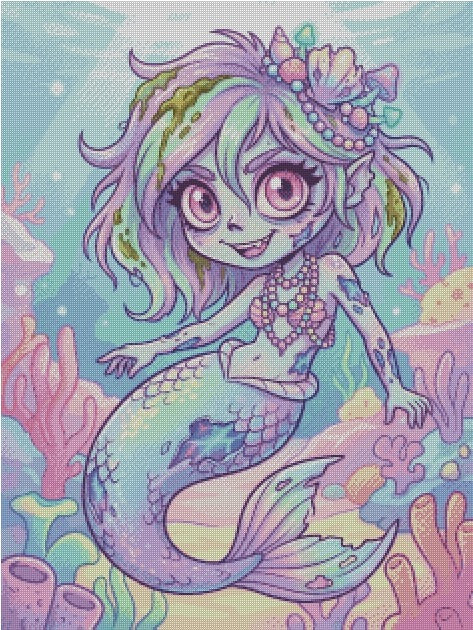 Zombie Mermaid © 60x80