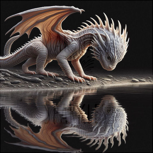 Reflections Collection - Dragon ©  40X40 (print to order)