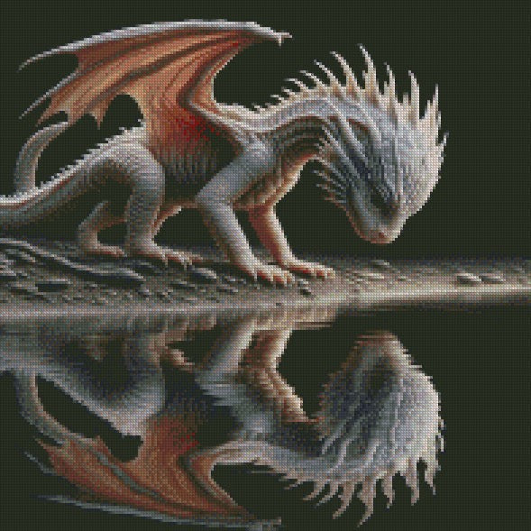 Reflections Collection - Dragon ©  40X40 (print to order)