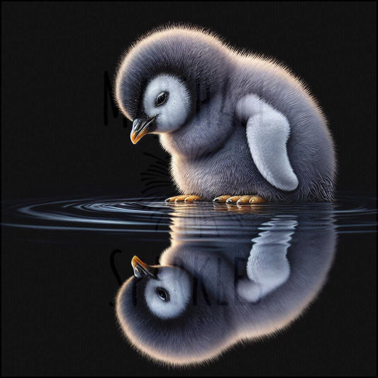 Reflections Collection - Penguin © 40x40 (print to order)