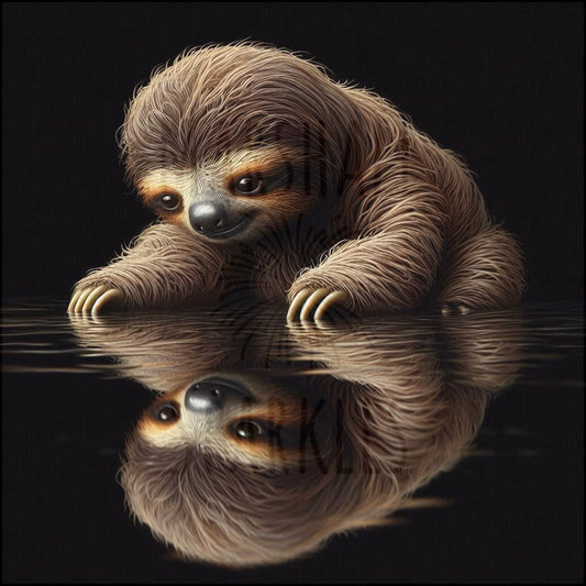 Reflections Collection - Sloth © 40x40 (print to order)
