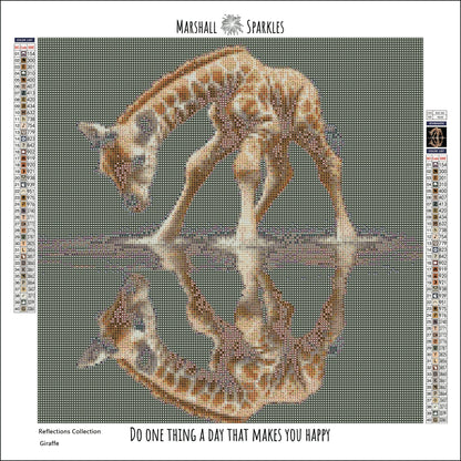 Reflections Collection - Giraffe © 40x40 (print to order)