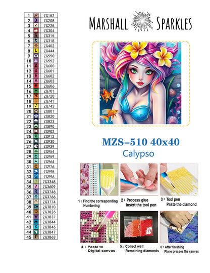 Calypso © 40x40 full fairy drill