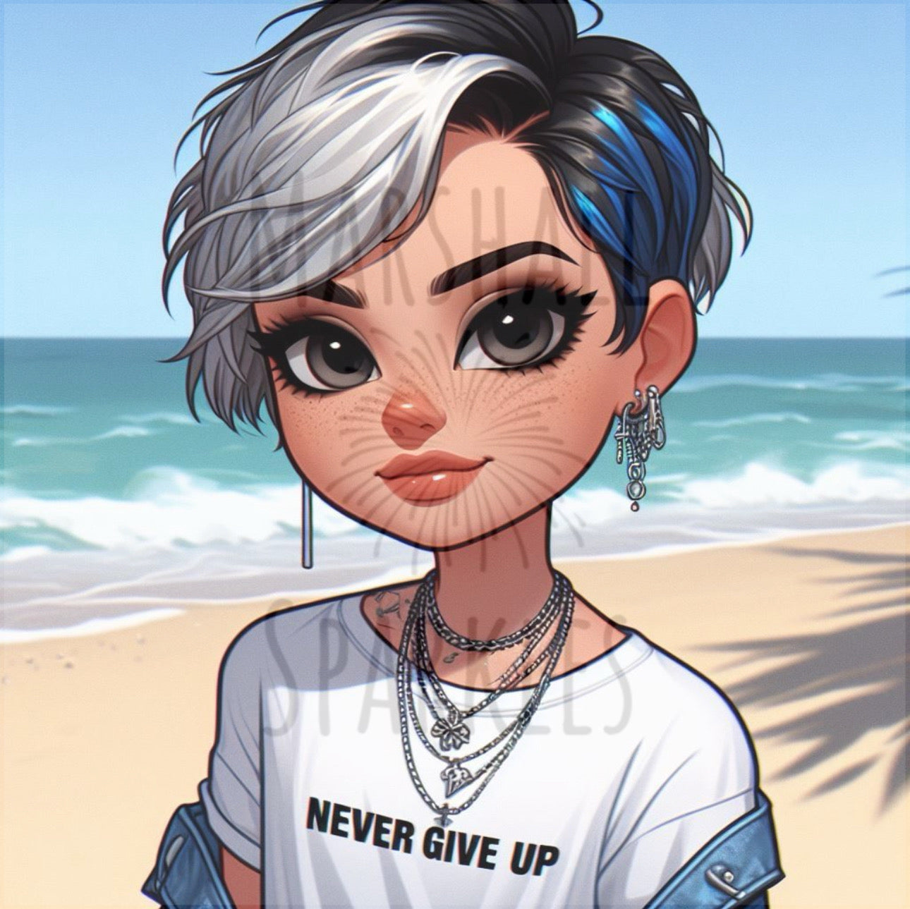 Never Give Up © 50x50 (print to order)