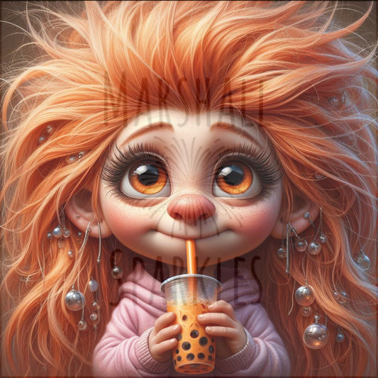 Bubble Tea Troll © 40x40 AB