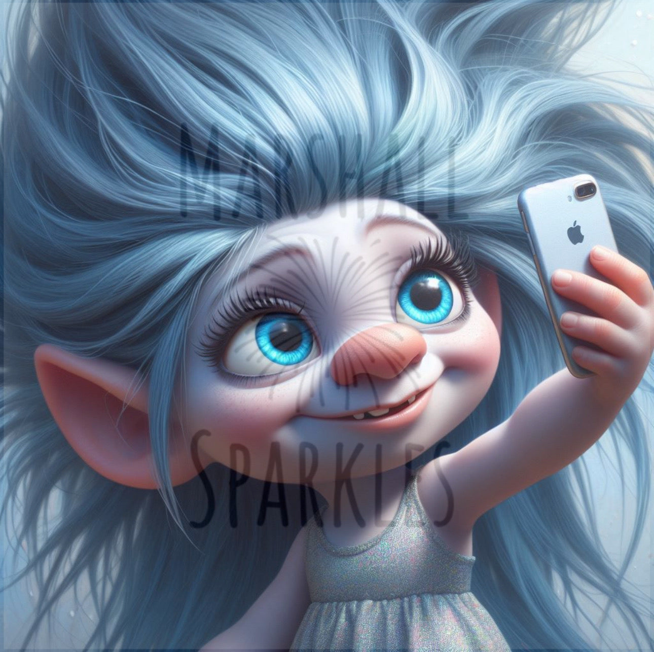 Selfie Troll © 40x40 AB Drill (print to order)