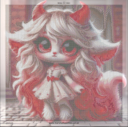 Goatie Girls - Red © 50x50 - (print to order)