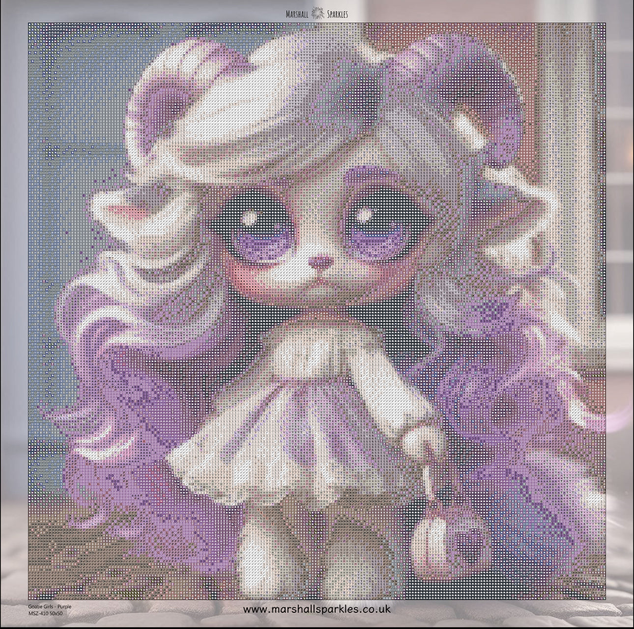 Goatie Girls -Purple © 50x50 - (print to order)