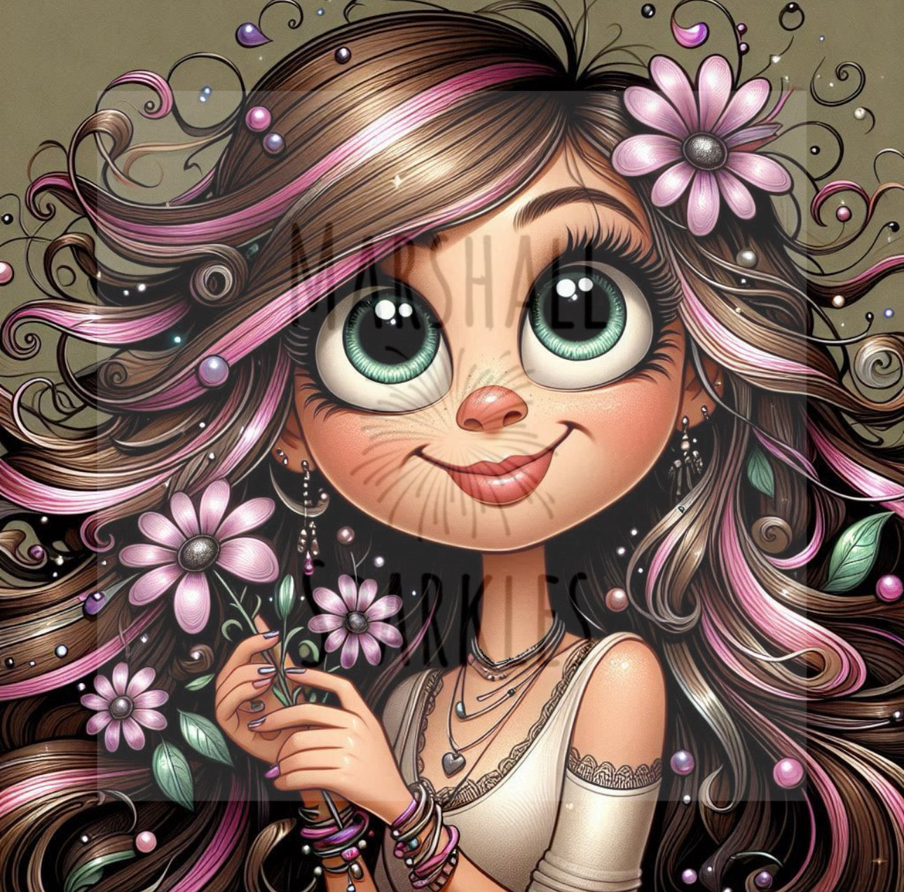 Hana © 40x40 Round Fairy Drills