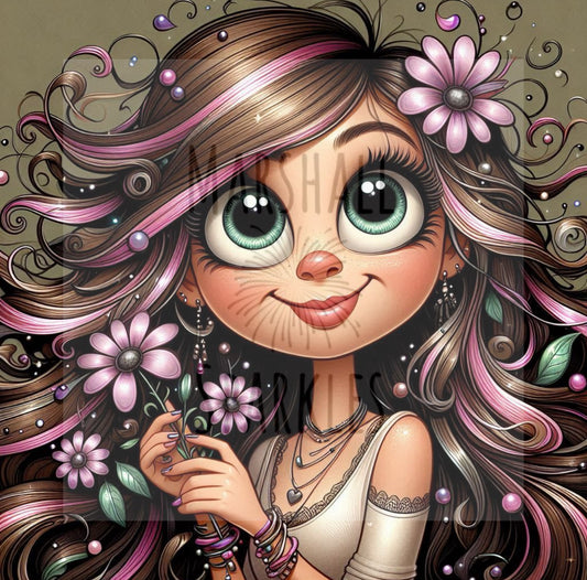 Hana © 40x40 Round Fairy Drills