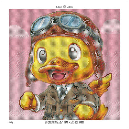 12 Months of Duck (Free Birthday Duck, 13 canvas) © 30x30