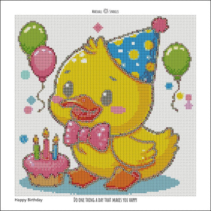 12 Months of Duck (Free Birthday Duck, 13 canvas) © 30x30