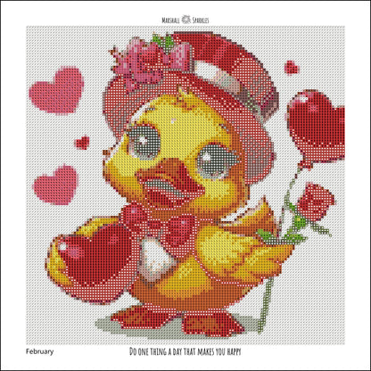 12 Months of Duck (Free Birthday Duck, 13 canvas) © 30x30