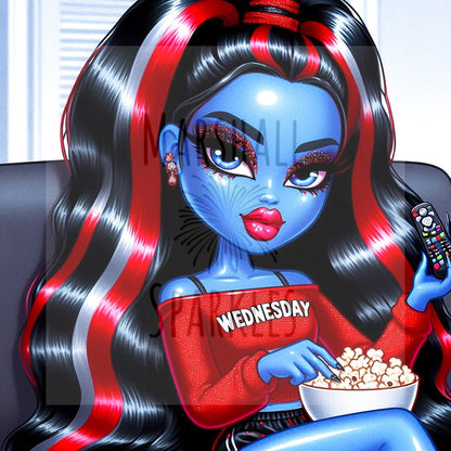 Wednesday Blue © 50x50 - (print to order)