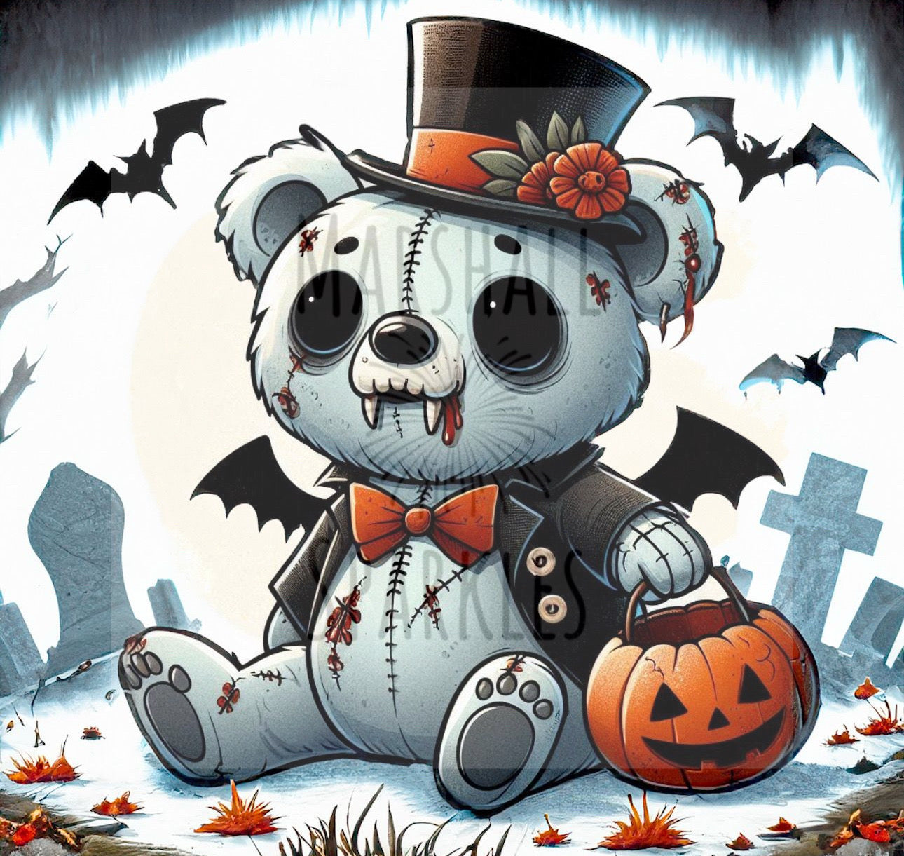 Deady Bear - Vampire © 40x40 Square Fairy Drill
