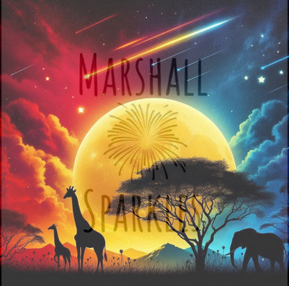 Fire Moon © 60x60 (print to order)