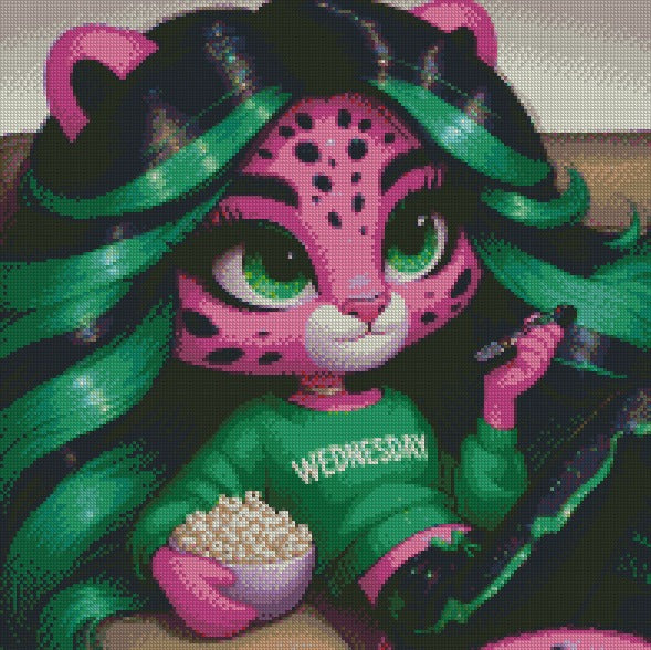 Wednesday Panther © 50x50 - (print to order)