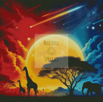 Fire Moon © 60x60 (print to order)